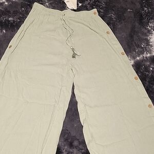 light green casual pants